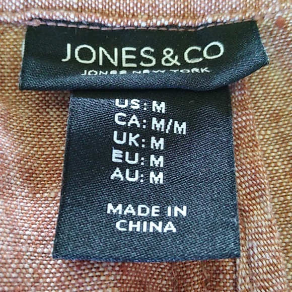 Jones & Co. linen blazer heather red size M - Picture 5 of 15